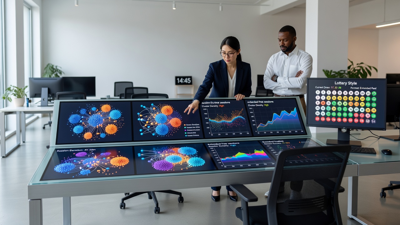 Visualisierung von Cluster-Mustern in Lotterie- und Tischsimulationen